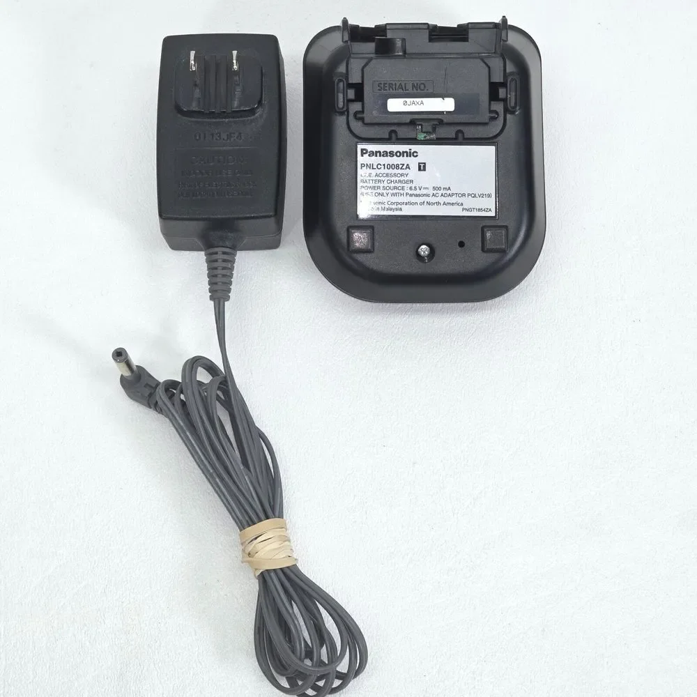 Panasonic PNLC1008ZA T Cordless‎ Phone Charger Base + PQLV219 AC Adapter TESTED!